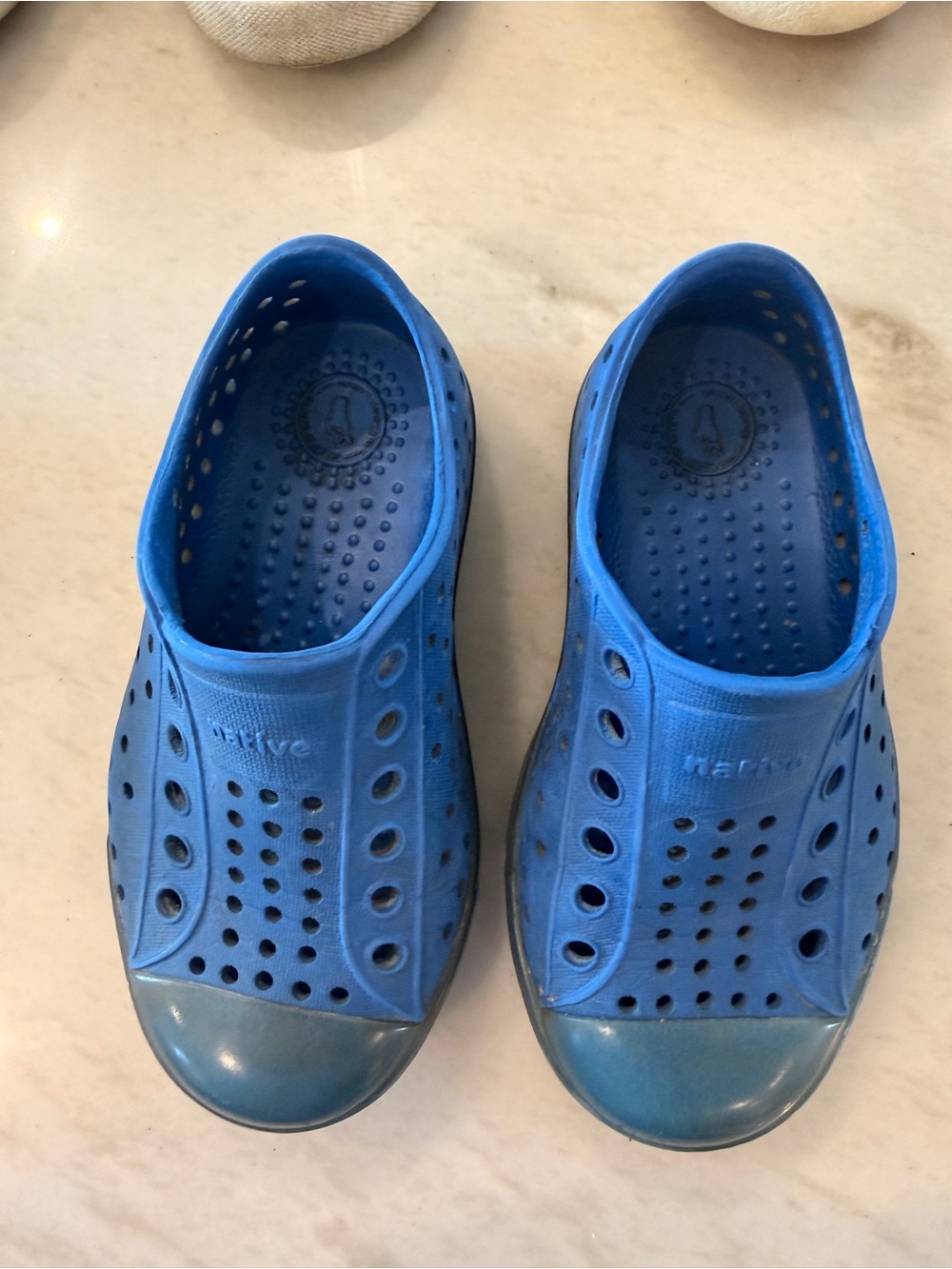 Native Kids Blue Slip-On Sneakers